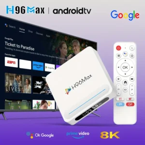 Huawei H96 MAX H618 Mplus Decodificador Android 14, Combo de 4+32GB/128GB Memoria, Reproducción Ultra HD 8K,