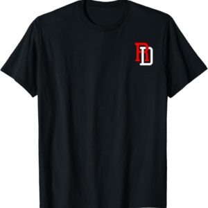 Camiseta con las iniciales de la República Dominicana