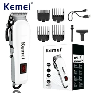 Cortadora de pelo Kemei KM-809A recargable, cortadora de pelo eléctrica inalámbrica profesional para peluquería, venta al por mayor - AliExpress 6